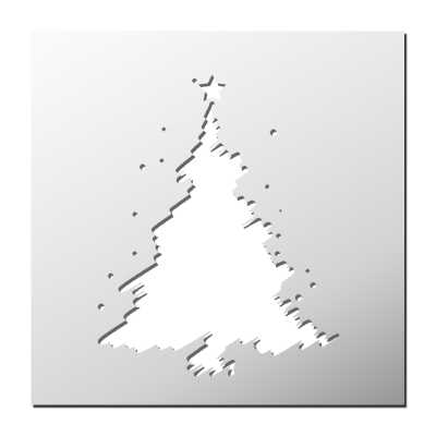 Pochoir Sapin de Noël