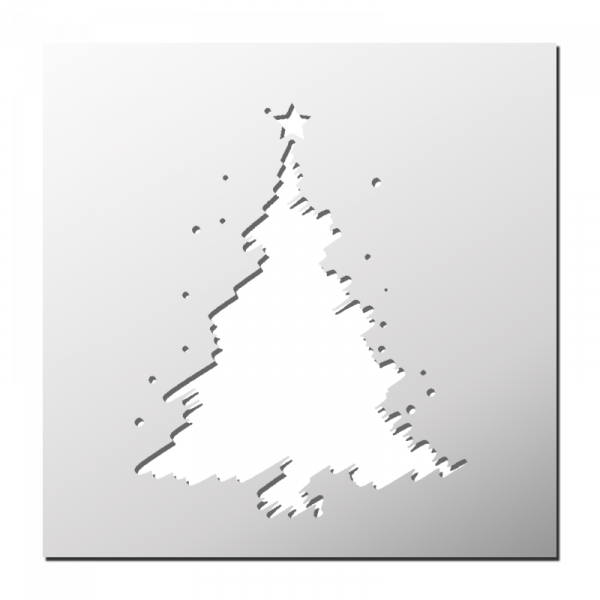 Pochoir Sapin de Noël