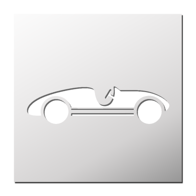 Pochoir Voiture de sport ancienne