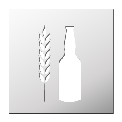 Pochoir Bière houblonnée