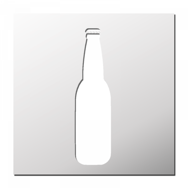 Pochoir Bouteille en verre