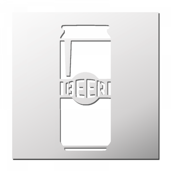 Pochoir Canette de Bière