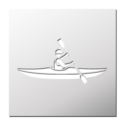 Pochoir Canoë kayak