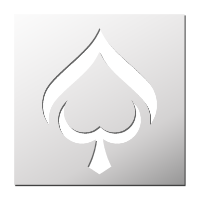Pochoir Carte Pique