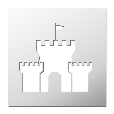 Pochoir Château fort