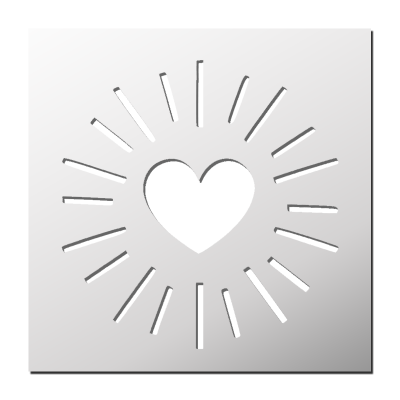 Pochoir Coeur
