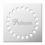 Pochoir Couronne De Fleurs Aladine - 30x30 Cm - Décoration Toutes Surfaces - Pour Feutres, Peinture, Airbrush