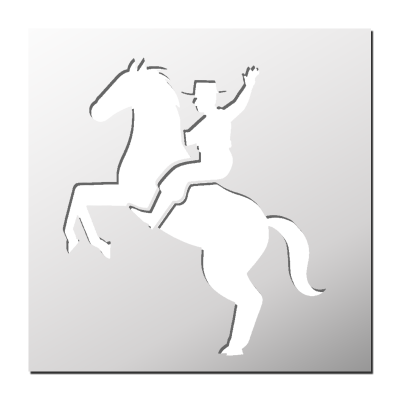 Pochoir Cow-Boy