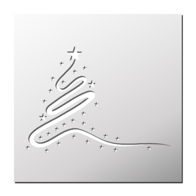 Pochoir Sapin de Noël