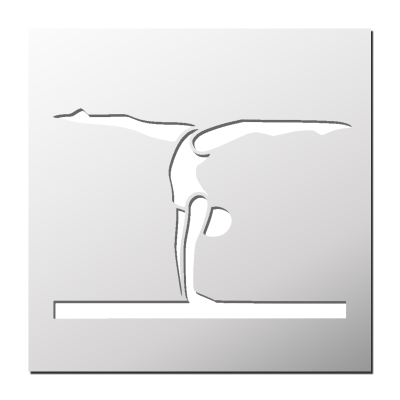 Pochoir Gymnaste