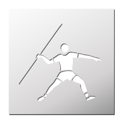 Pochoir Lanceur de Javelot