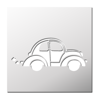 Pochoir Voiture 2CV