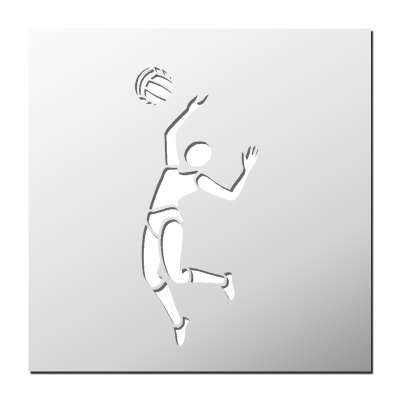 Pochoir Volley-Ball