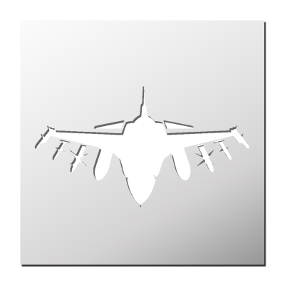 Pochoir Avion de Chasse
