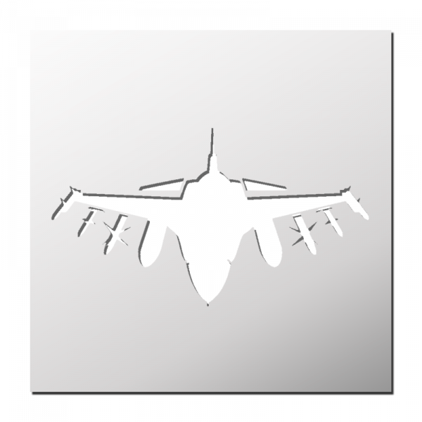 Pochoir Avion de Chasse