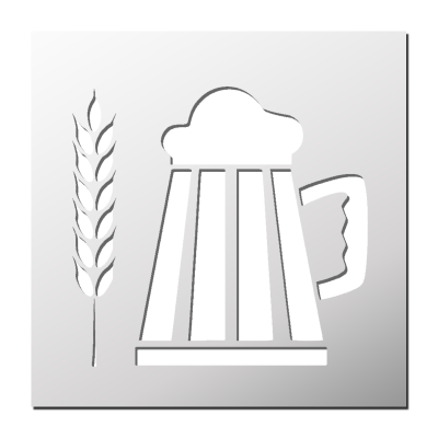 Pochoir Bière Houblon