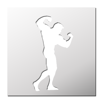 Pochoir Bodybuilder