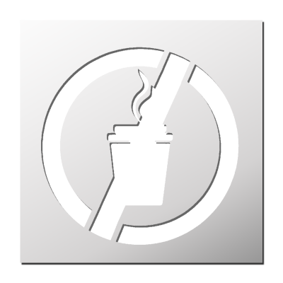 Pochoir Boisson Interdite