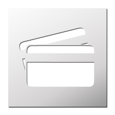 Pochoir Carte Bleue