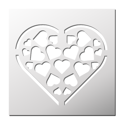 Pochoir Coeur
