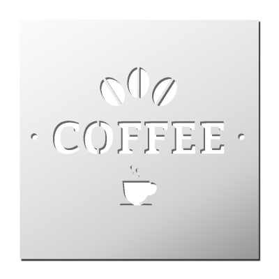 Pochoir COFFEE