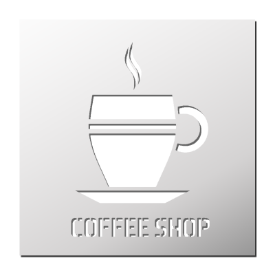 Pochoir COFFEE SHOP