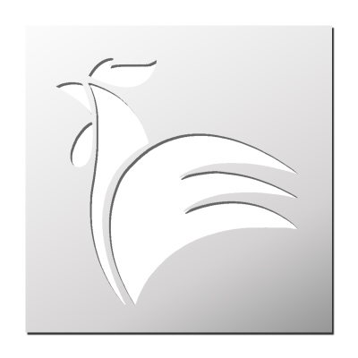 Pochoir Coq