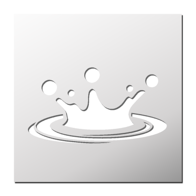 Pochoir Eclaboussure Eau
