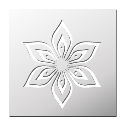 Pochoir Fleur