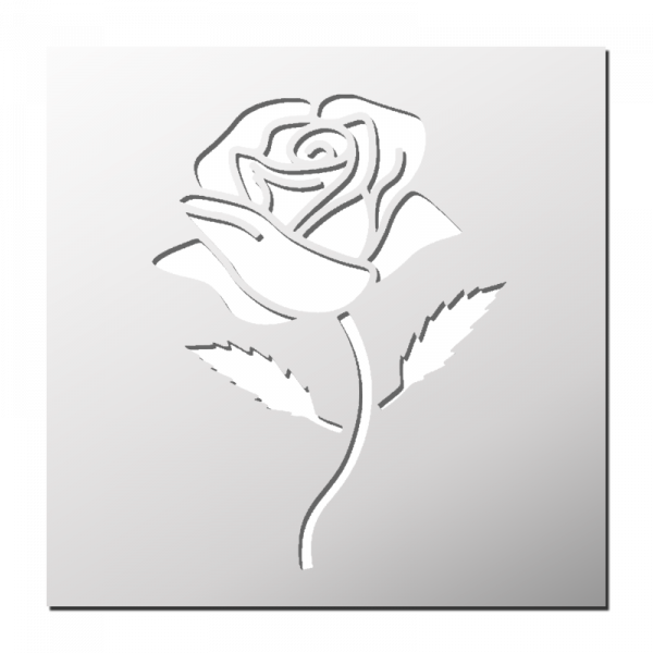 Pochoir Rose