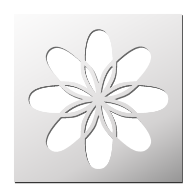 Pochoir Fleur