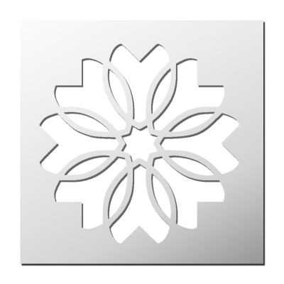 Pochoir Fleur