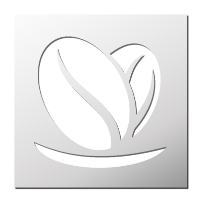 Pochoir Grains de Café