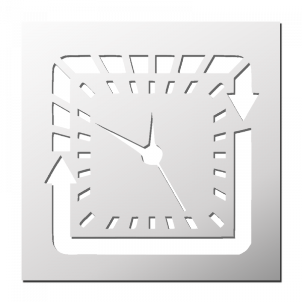 Pochoir Horloge
