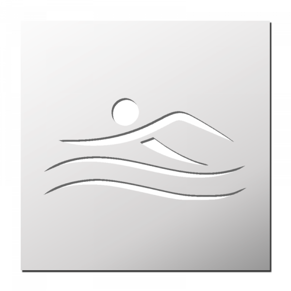 Pochoir Natation