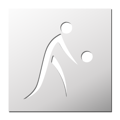 Pochoir Volley-ball