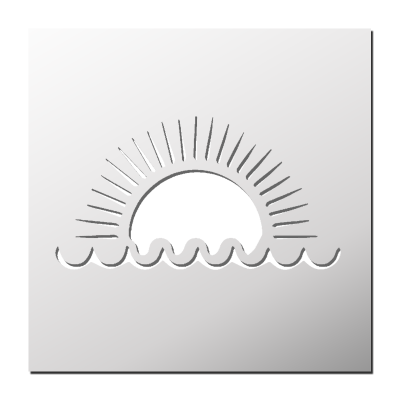 Pochoir Lever du Soleil