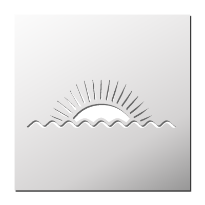 Pochoir Lever de soleil