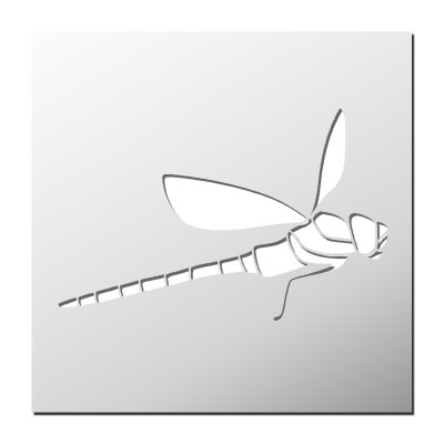 Pochoir Libellule