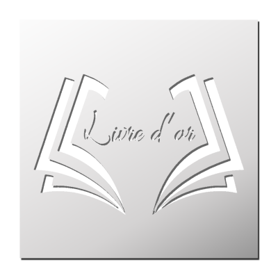 Pochoir Livre d&rsquo;or Mariage