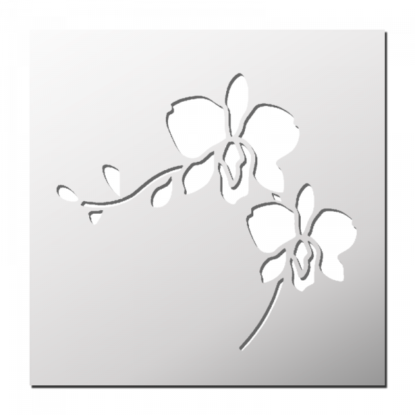 Pochoir Orchidée