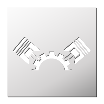 Pochoir Pistons