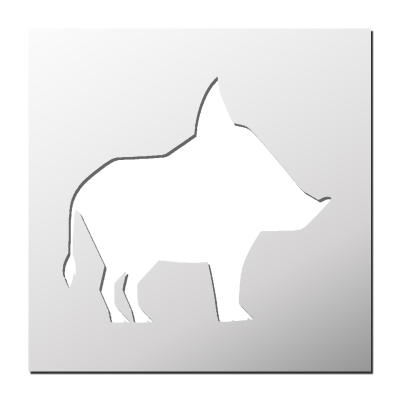 Pochoir Sanglier