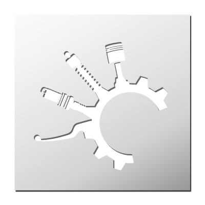 Pochoir Sport Mécanique