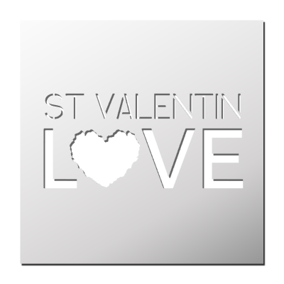 Pochoir Saint Valentin