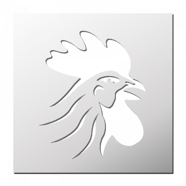 Pochoir Coq