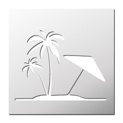 Pochoir Vacances
