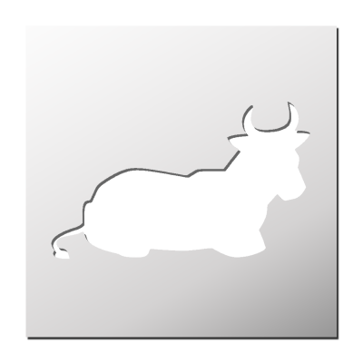 Pochoir Vache
