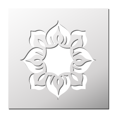 Pochoir Fleur