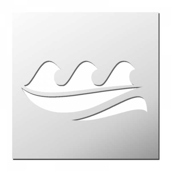 Pochoir Vague